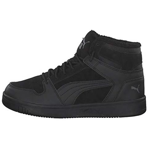 Puma Rebound Layup Sd Fur, Scarpe Da Ginnastica Unisex-adulto, Nero Nero-castlerock, 46 Eu - Foto 5