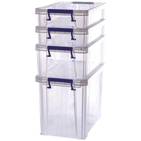 Aufbewahrungsbox Prostore Bonus Set 5, 4er-set Transparent Klar, Aus Stofestem, Recycelbarem Pp, Mit - 1 Stck (7731601) - Foto 1