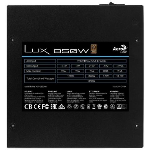 Lux 850 Alimentatore Da 850w 80plus Bronze - Foto 1