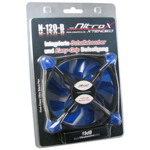 Lfter 120*120*25mm Inter-tech Nitrox N-120-b Blau (88885138)  - Foto 2