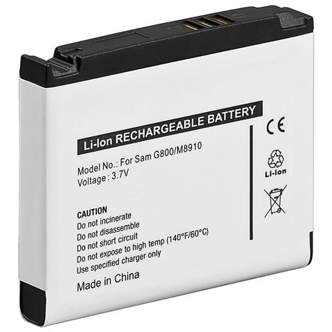 3.7 V 750 mAh, Ioni di litio, Navigatore / computer mobile palmare / cellulare, Nero, AB603443AUCSTD, AB603443CECSTD, AB603443CUCSTD, Samsung S5230 Star, SGH-G800, SGH-L870, Pixon 12 M8910 - Foto 1
