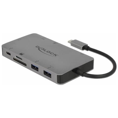 87735 replicatore di porte e docking station per notebook Cablato USB 3.0 (3.1 Gen 1) Type-C Grigio - Foto 1