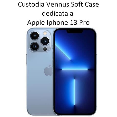 Custodia Tpu Silicone Lite Cover Soft-case Per Apple Iphone 13 Pro Navy - Foto 2