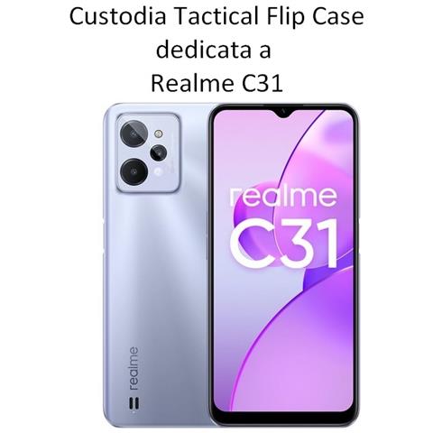 Custodia Originale Field Notes Pro Flip Case Per Realme C31 Black - Foto 2
