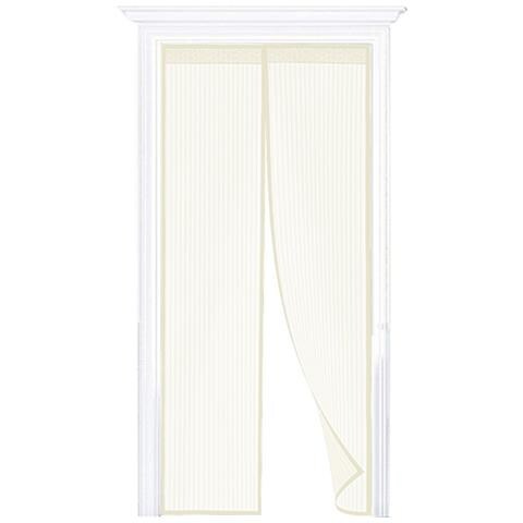 Zanzariera Magnetica Per Porta Ingresso E Finestre Anti Insetti Zanzare Protezione Cimici Mosche Si Chiude Da Sola 90x210 Panna - Foto 6
