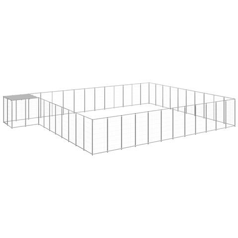 Gabbia Per Cani Argento 37,51 M In Acciaio - Foto 1