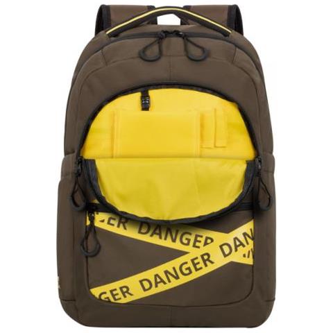 Erebus Borsa Per Notebook 39,6 Cm (15.6"") Zaino Cachi, Giallo - Foto 3