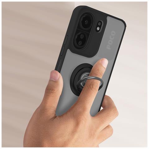 Cover Per Redmi 13c E Poco C65 Anello Metallico Supporto Ringrip - Foto 5