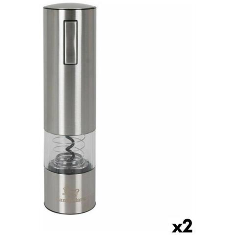 Cavatappi Elettrico Per Bottiglie Di Vino Santa Clara Acciaio (2 Unità) - Foto 1