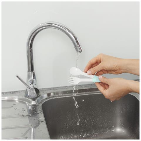 00181583 contenitore portapranzo Contenitore per il pranzo 1,1 L Acrilonitrile butadiene stirene (ABS), Polipropilene (PP), Silicone Grigio, Azzurro, Trasparente, Bianco 1 pz - Foto 2