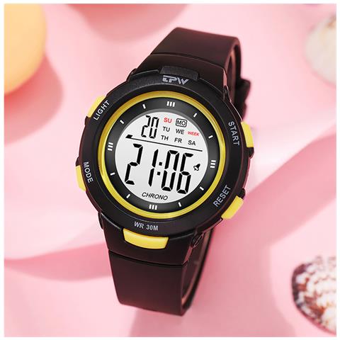 Orologio Per Bambini Impermeabile Display Digitale Modello Exia, Nero - Foto 2