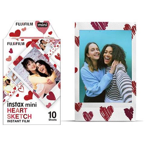 Instax Mini Film Heart (10) Pellicola Per Istantanee 10 Pz 54 X 86 Mm - Foto 1
