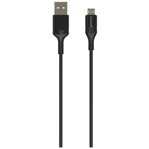 Cavo Micro-usb A Usb 2.4a Con Fascetta Carica E Sincronizzazione 2,5m, Nero - Foto 2