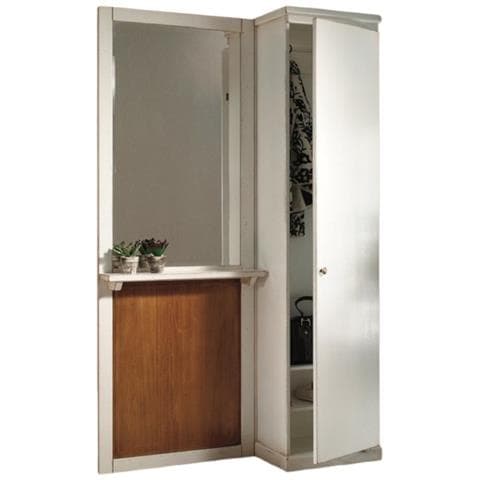 Appendiabiti Shabby 1 Anta In Legno Bianco /Naturale L. 120 P. 38 H. 200 - Foto 1