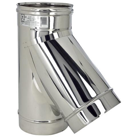 Raccordo A T 135° In Acciaio Inox M. M. F. - 20cm - Foto 1