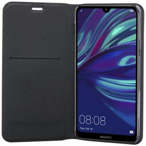 Custodia Protettiva Folio Per Huawei Y7, Nero - Foto 2