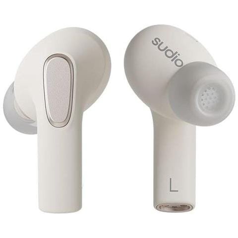 E3 Earbuds In-Ear Hybrid ANC AAC Codec Cream White - Foto 2