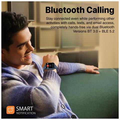 Smartwatch XWatch-TF2 Impermeabile Display 2.01" 578KB Bluetooth Colore Blu - Foto 2