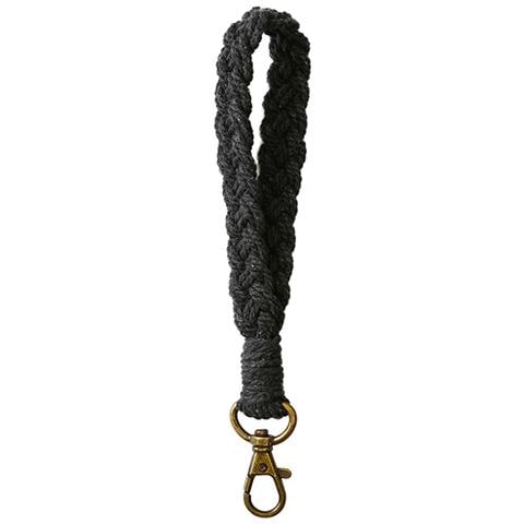 Portachiavi Intrecciato A Mano Black - Foto 1