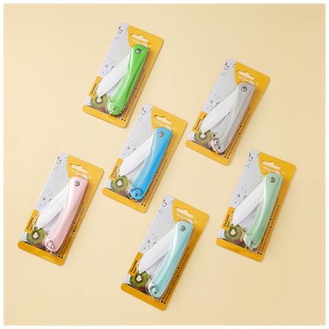 Coltellino Tascabile Pieghevole Con Portachiavi, Lama In Ceramica, Verde Nordico Green - Foto 6