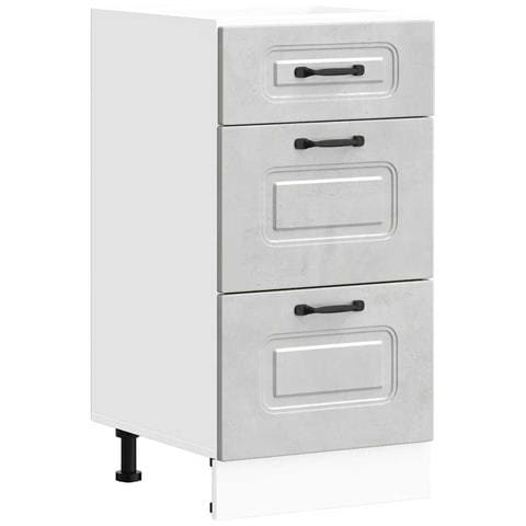 Base Da Cucina Kalmar Grigio Cemento In Legno Multistrato - Foto 2