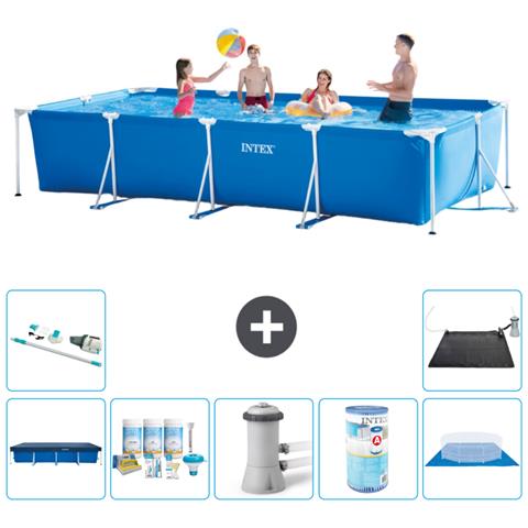 Piscina Fuori Terra - Rettangolo - 450x220x84 Cm - Blu - Include Accessori Coordinati A284 - Foto 1