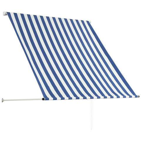 Lusso Casadino - Tenda Da Sole Retrattile 100x150 Cm Blu E Bianco - Foto 2