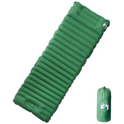Lusso Casadino - Materasso Campeggio Autogonfiabile Con Cuscini 1 Persona Verde - Foto 2