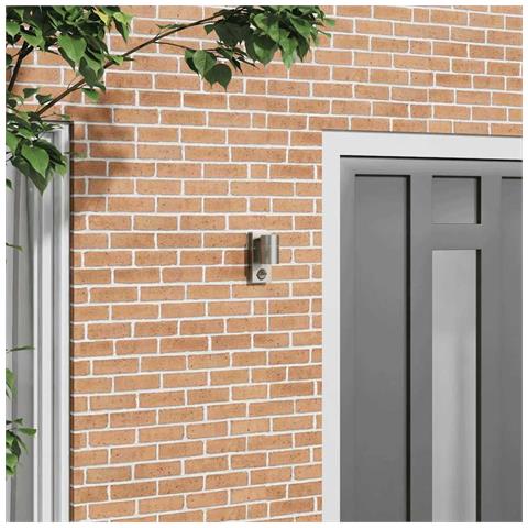 Luce da parete esterna con sensore Acciaio inox IP44 - Foto 2