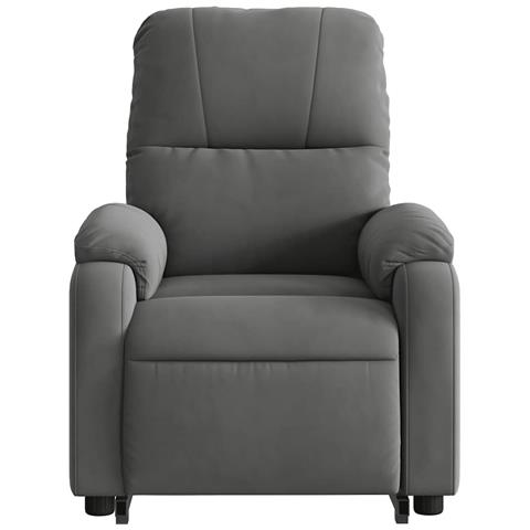 Poltrona a Rialzo Reclinante Elettrica Grigio Scuro Microfibra - Foto 9