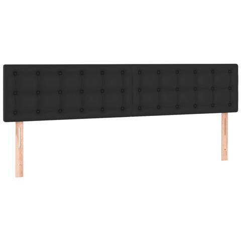 Letto a Molle con Materasso e LED Nero 120x190 cm in Similpelle - Foto 9