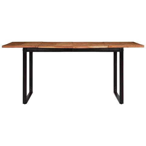 Tavolo da Pranzo 180x90x75 cm in Legno Massello di Acacia - Foto 2