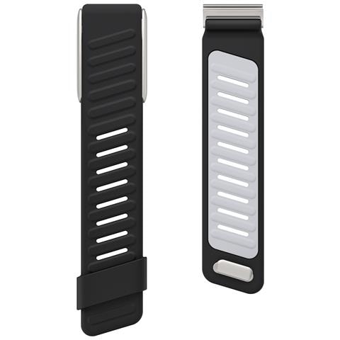 Cinturino In Silicone Per Bracciale Versione Standard 5.0 Compatibile Con Whoop Watch, Resistente E Confortevole Black + Light Gray - Foto 1