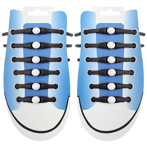 Lacci In Silicone Black+white - Foto 1