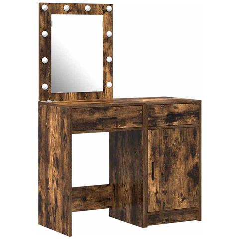 Tavolo da Trucco con cassetto 2 pcs Marrone 50 x 41 x 135 cm - Foto 1