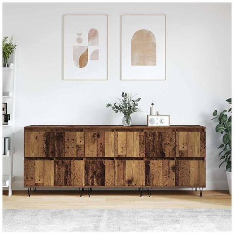 Sideboards 3 pcs Legno vecchio 180 x 35 x 70 cm - Foto 2