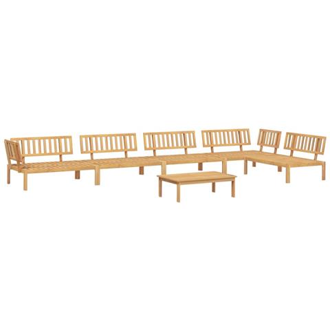 Set Divano Pallet da Giardino 6 pz in Legno Massello di Acacia - Foto 1