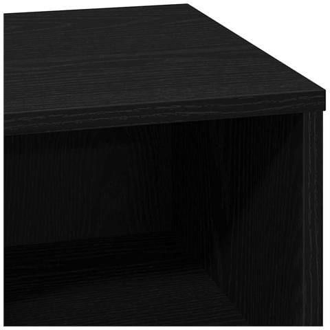 Armadio da Notte con Nero 50 x 34.5 x 50 cm. Legno multistrato - Foto 9