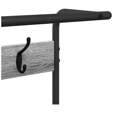 Appendiabiti Grigio sonoma 95 x 34 x 184 cm Legno multistrato - Foto 9