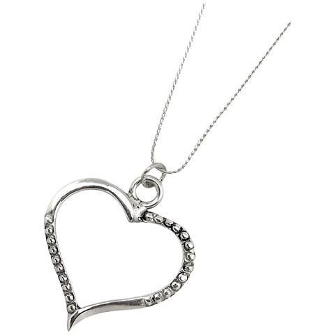 Collana Cuore In Argento 7-10 Micron - Foto 2