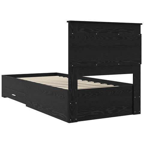 Struttura del letto con cassetto con testiera Legno multistrato - Foto 9