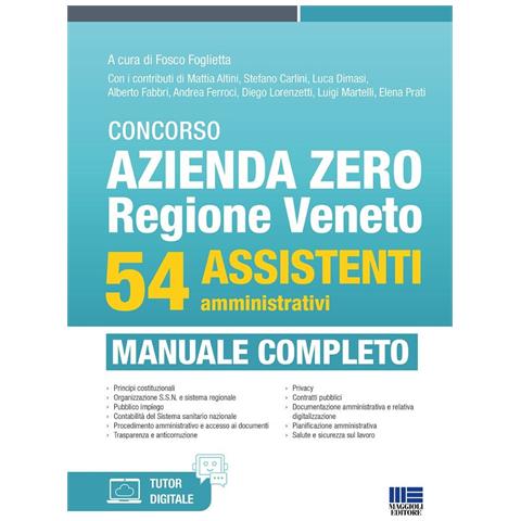 Fosco Foglietta - Concorso Azienda Zero Regione Veneto. 54 assistenti amministrativi. Manuale completo - Foto 1