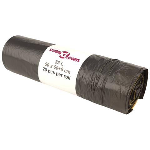 Sacchetti per Cestini con Coulisse 250 pz Neri 35 L - Foto 2