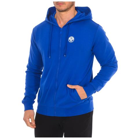 Felpa Con Cappuccio Con Zip 902416t Da Uomo - Foto 1