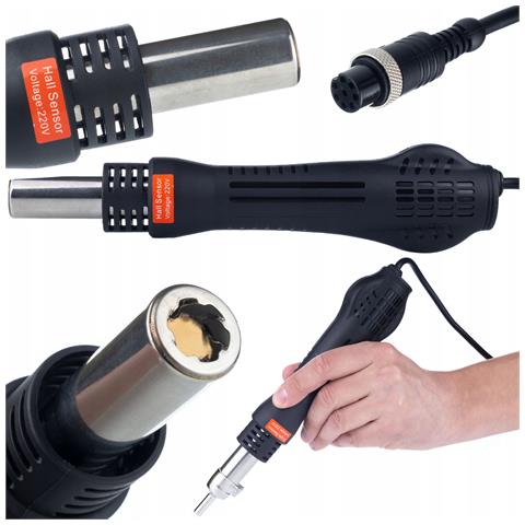 Stazione Saldante 2 In 1 Orange Husky Oh660 - 660w, Display Led, Regolazione Temperatura | Saldatura E Riparazione Plastica - Foto 8