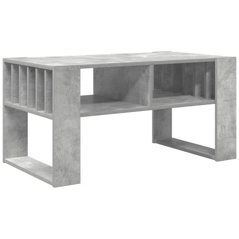 Tavolino da salotto Grigio cemento 92 x 49,5 x 45 cm - Foto 1