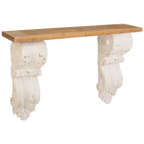 Mobile Da Ingresso In Legno Bianco 153x32,5x93h - Foto 1