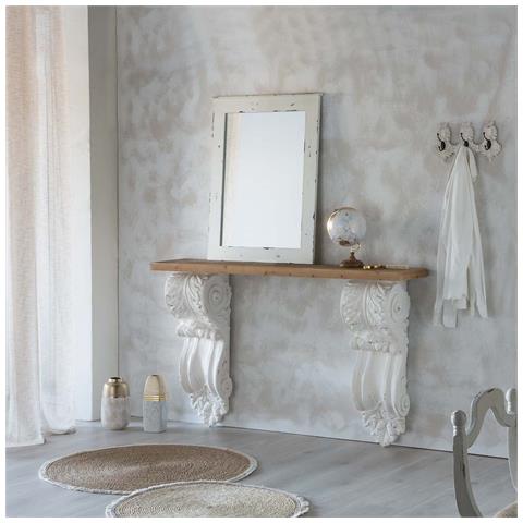 Mobile Da Ingresso In Legno Bianco 153x32,5x93h - Foto 2