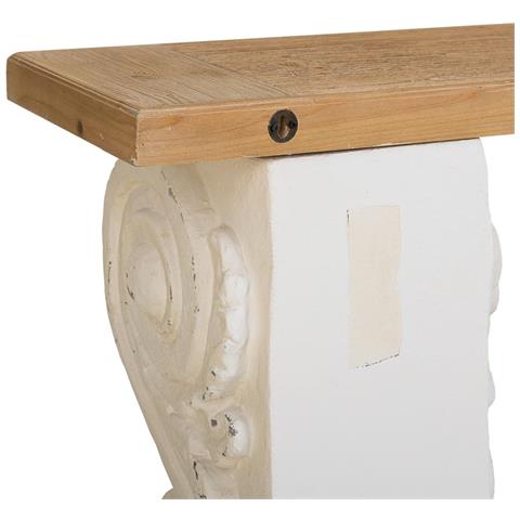 Mobile Da Ingresso In Legno Bianco 153x32,5x93h - Foto 8