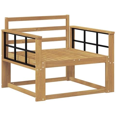 Divano centrale per esterno Legno di Acacia Massello Bianco - Foto 1